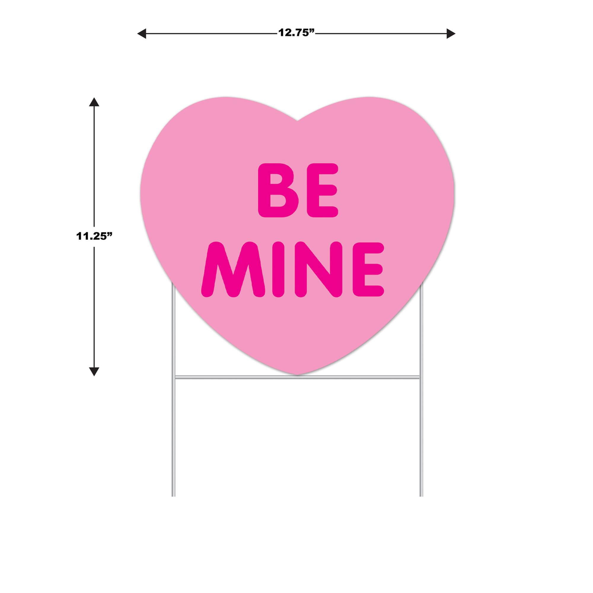 Beistle 11.5" x 13" Candy Heart Plastic Yard Signs Set